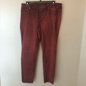 New Without Tags Burgundy Maurice’s Jeans